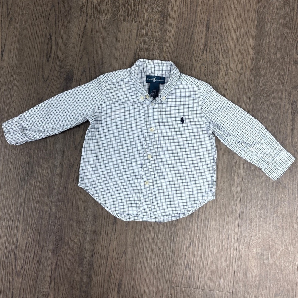 GrowwMe Bndle Ralph Lauren Kids 24mo + GAP 2T Checkered Button Down LSS Set - Picture 7 of 10